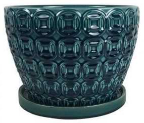 Ceramic Pot with Drainage Tray