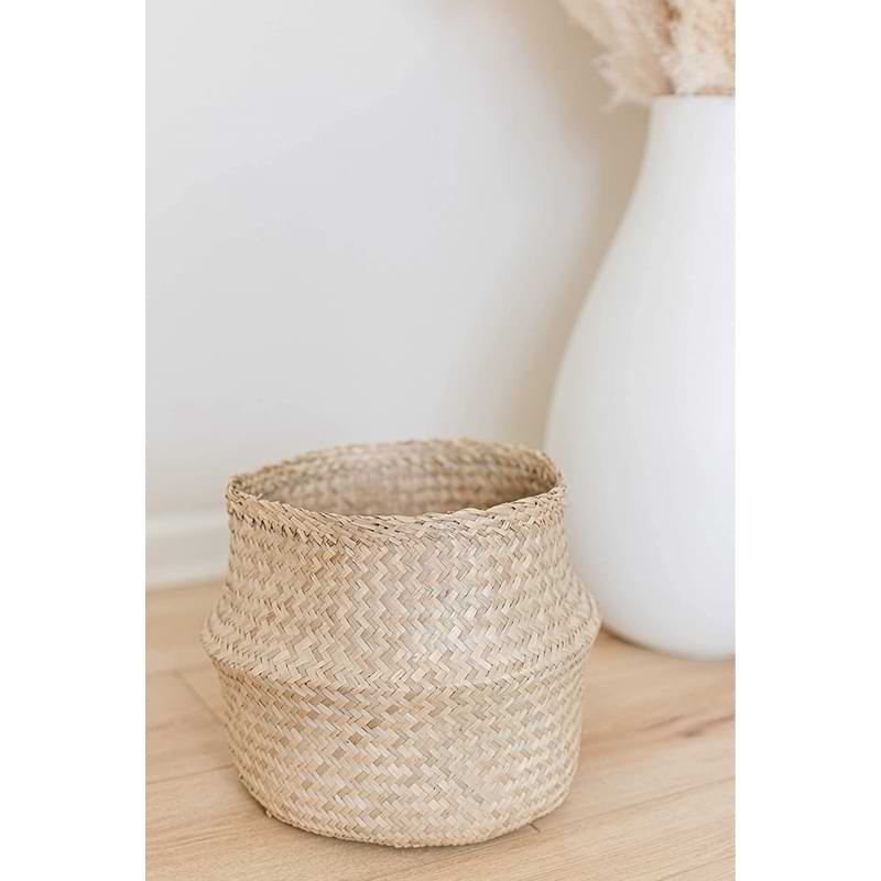 Woven Seagrass Belly Basket